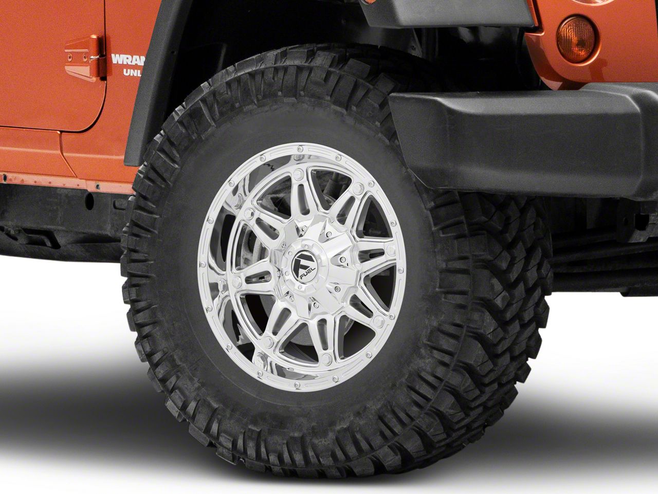 Fuel Wheels Jeep Wrangler Hostage Chrome Wheel 17x9 +01mm Offset