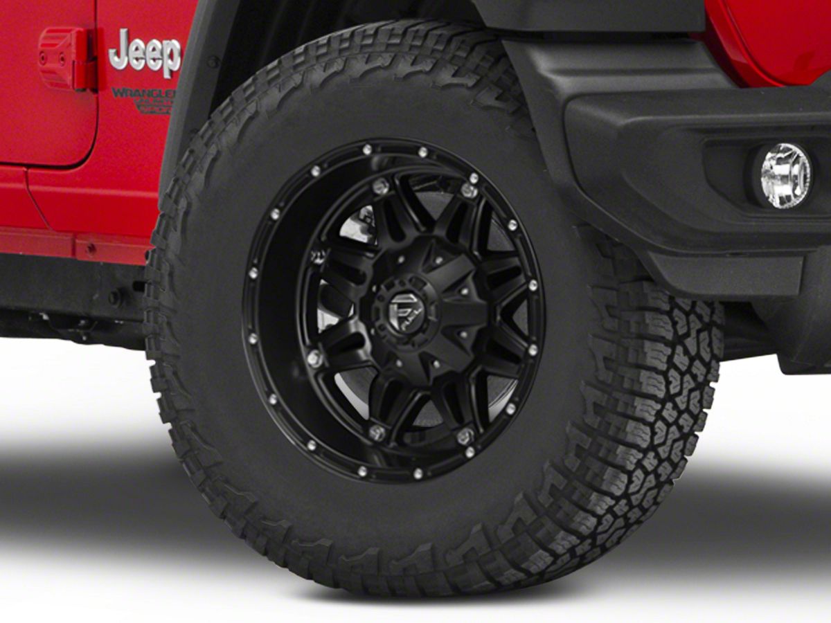 Fuel Wheels Jeep Wrangler Hostage Matte Black Wheel; 18x12 D53118202647  (18-23 Jeep Wrangler JL) - Free Shipping