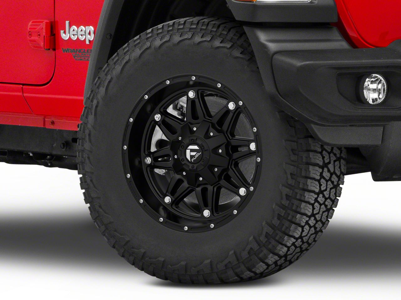 Fuel Wheels Jeep Wrangler Hostage Matte Black Wheel; 17x9