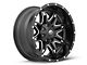 Fuel Wheels Lethal Satin Black Milled Wheel; 20x10 (07-18 Jeep Wrangler JK)