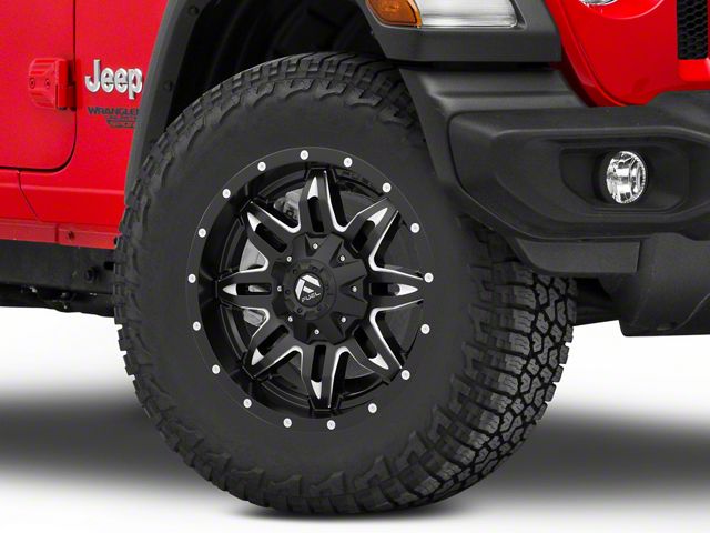 Fuel Wheels Lethal Satin Black Milled Wheel; 20x9 (18-24 Jeep Wrangler JL)