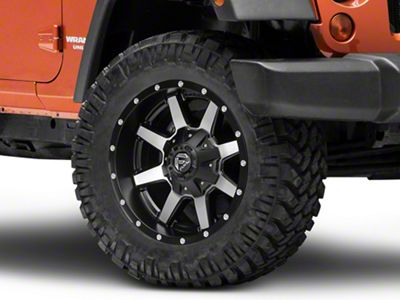 Fuel Wheels Maverick Matte Black Machined Wheel; 20x12 (07-18 Jeep Wrangler JK)