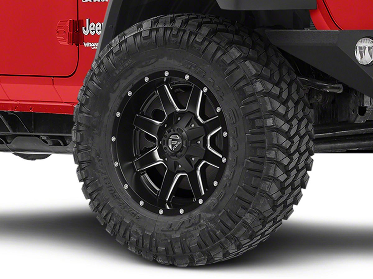 Fuel Wheels Jeep Wrangler Maverick Matte Black Milled Wheel; 20x9  D53820902650 (18-23 Jeep Wrangler JL) - Free Shipping