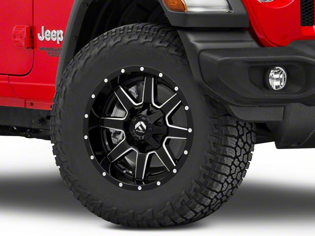 Fuel Wheels Maverick Gloss Black Milled Wheel; 18x9 (18-24 Jeep Wrangler JL)