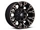 Fuel Wheels Vapor Matte Black Machined Wheel; 17x9 (07-18 Jeep Wrangler JK)