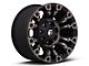 Fuel Wheels Vapor Matte Black Machined Wheel; 17x9 (07-18 Jeep Wrangler JK)