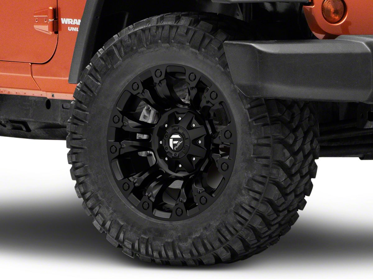 Fuel Wheels Jeep Wrangler Vapor Matte Black Wheel - 18x9 D56018902645  (07-18 Jeep Wrangler JK)