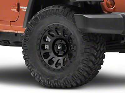 Fuel Wheels Jeep Wrangler Zephyr Matte Black Wheel; 17x9 