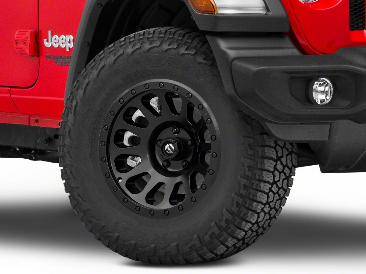 Fuel Wheels Jeep Wrangler Vector Matte Black Wheel; 17x9 D57917907345  (18-23 Jeep Wrangler JL) - Free Shipping
