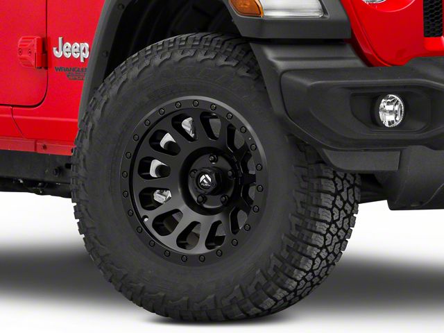 Fuel Wheels Vector Matte Black Wheel; 17x9 (18-24 Jeep Wrangler JL)