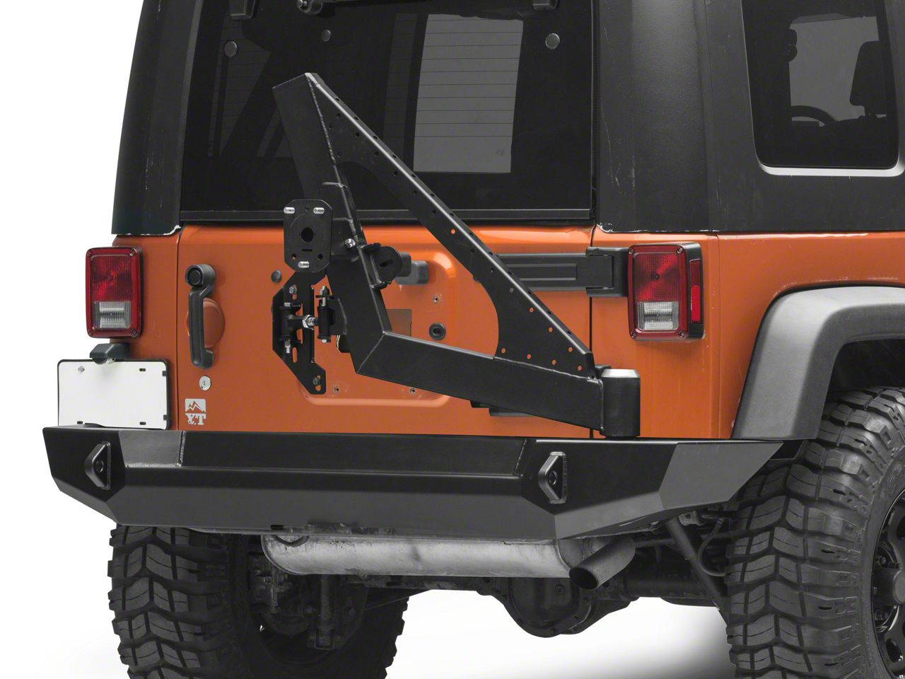 Expedition One Jeep Wrangler Trail Series Rear Bumper w/ Tire Carrier ...