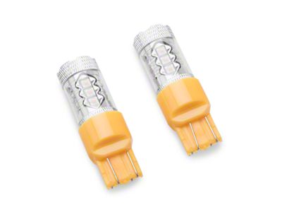 Stage 3 Amber LED Front Turn Signal Light Bulbs; 7443 (18-23 Jeep Wrangler JL Sport)