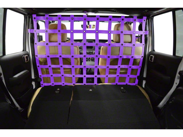 Dirty Dog 4x4 Cargo/Pet Divider; Purple (18-23 Jeep Wrangler JL 4-Door)