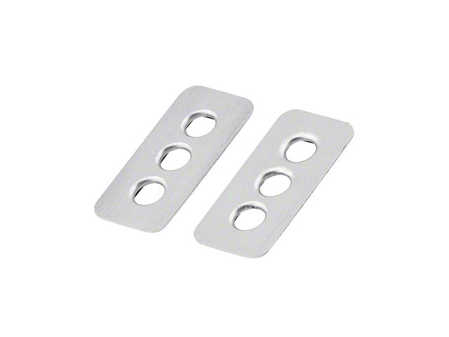 DV8 Offroad Aluminum Inserts for RocKlaw Hood Catch System (07-18 Jeep Wrangler JK)