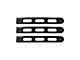 DV8 Offroad Slot Style Door Handle Inserts; Black (07-18 Jeep Wrangler JK 2-Door)