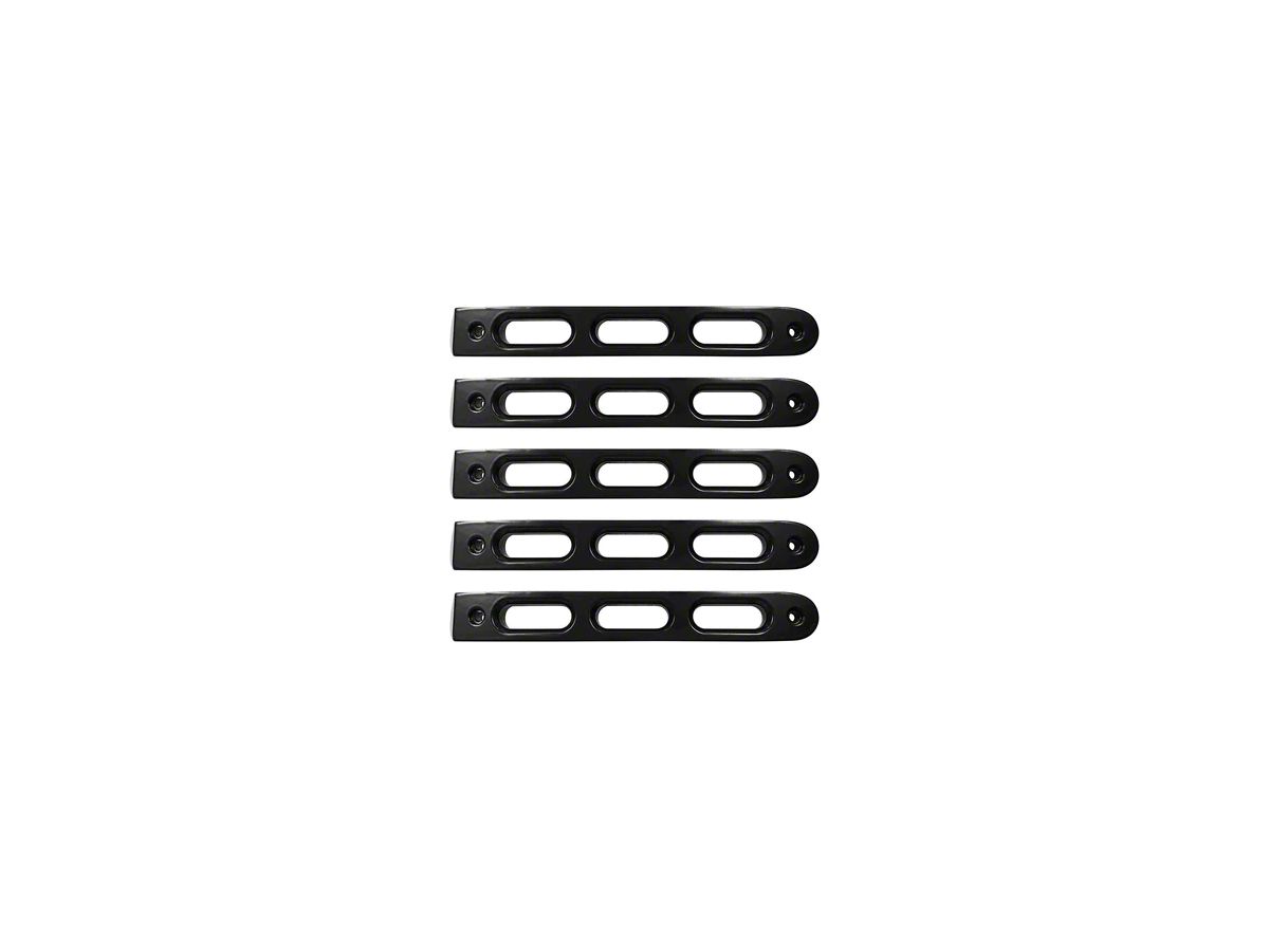 Dv8 Off Road Jeep Wrangler Slot Style Door Handle Inserts Black