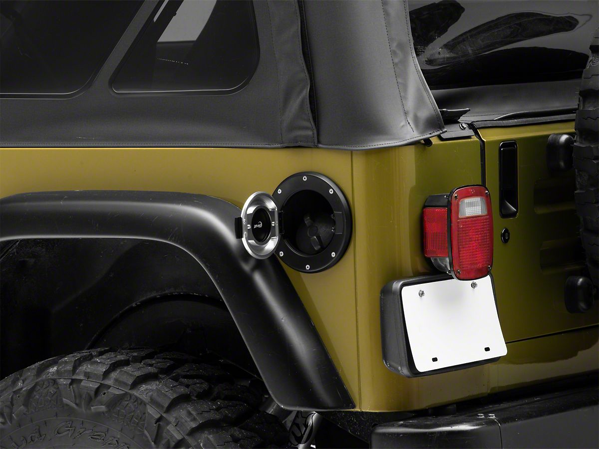 Dv8 Off Road Jeep Wrangler Fuel Door Black D Jp 190024 Blk 97