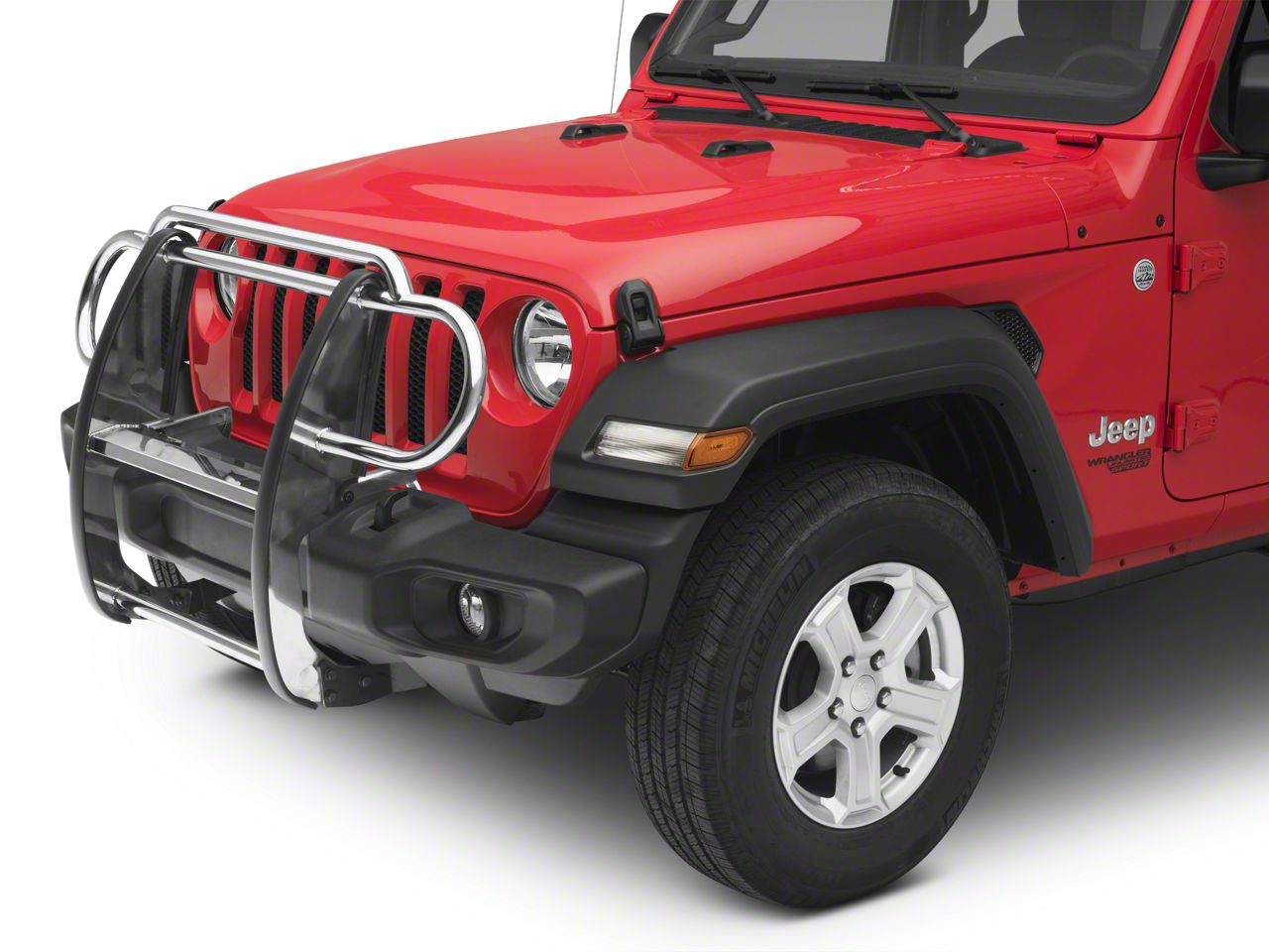 RedRock 4x4 Jeep Wrangler Grille Guard Stainless Steel J122641JL (18