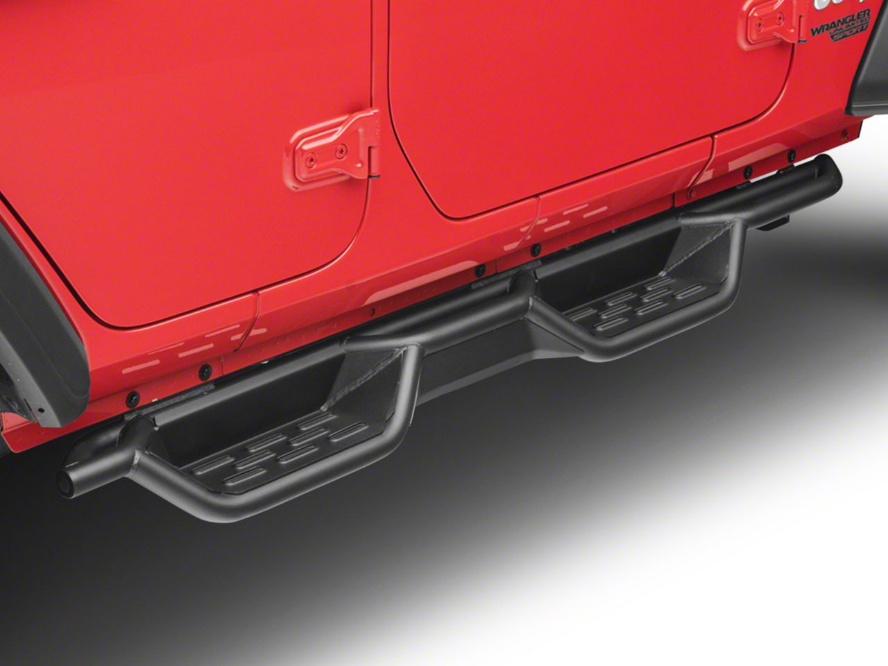 RedRock 4x4 HD Drop Side Step Bars for Jeep Wrangler 2018-2020