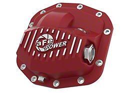AFE Dana M186-12 Pro Series Front Differential Cover; Red (20-22 Jeep Gladiator JT, Excluding Launch Edition, Mojave & Rubicon)