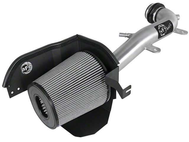 AFE Magnum FORCE Stage-2 XP Cold Air Intake with Pro DRY S Filter; Brushed Aluminum (18-23 3.6L Jeep Wrangler JL)