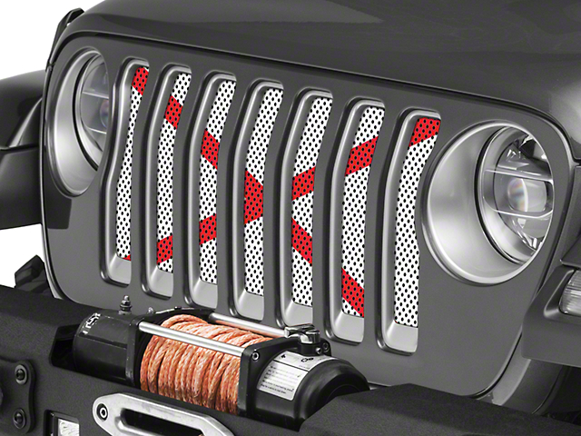 Under The Sun Inserts Grille Insert; Alabama State Flag (20-23 Jeep Gladiator JT)