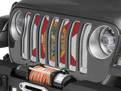 Under The Sun Inserts Grille Insert; Florida State Flag (20-23 Jeep Gladiator JT w/o TrailCam; 2024 Jeep Gladiator JT Sport)
