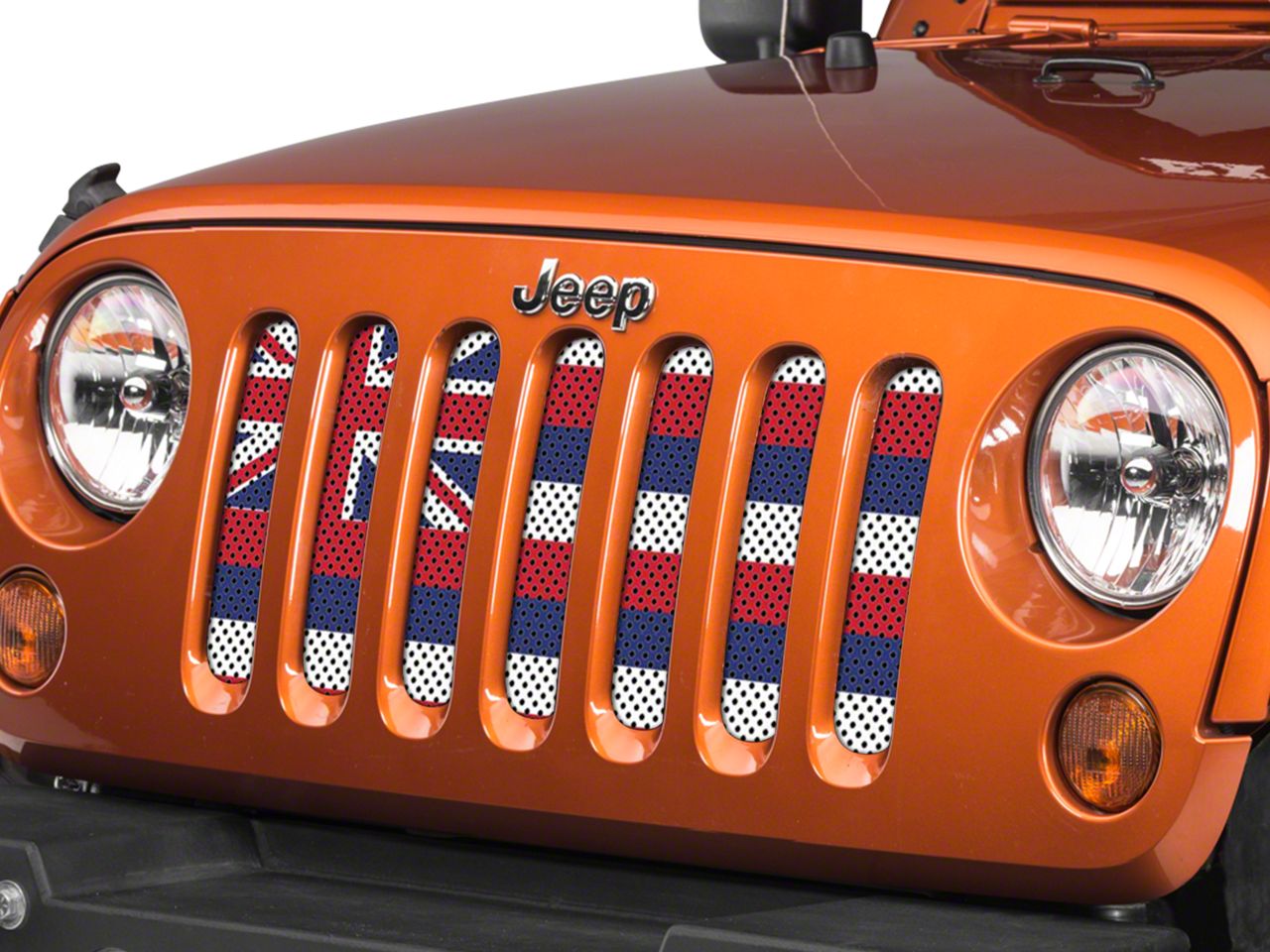 Under The Sun Inserts Jeep Wrangler Grille Insert; Hawaii State Flag ...