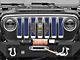 Under The Sun Inserts Grille Insert; New Hampshire State Flag (18-23 Jeep Wrangler JL w/o TrailCam; 2024 Jeep Wrangler JL Sport)