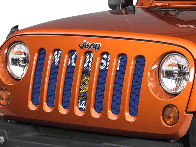 Under The Sun Inserts Grille Insert; Wisconsin State Flag (07-18 Jeep Wrangler JK)