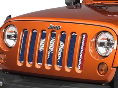 Under The Sun Inserts Grille Insert; Wyoming State Flag (07-18 Jeep Wrangler JK)