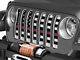 Under The Sun Inserts Grille Insert; Black and White Thin Red Line (20-23 Jeep Gladiator JT w/o TrailCam; 2024 Jeep Gladiator JT Sport)
