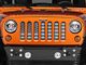 Under The Sun Inserts Grille Insert; Black Out (07-18 Jeep Wrangler JK)