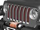 Under The Sun Inserts Grille Insert; Chilli Pepper Red Pearl (18-23 Jeep Wrangler JL w/o TrailCam; 2024 Jeep Wrangler JL Sport)