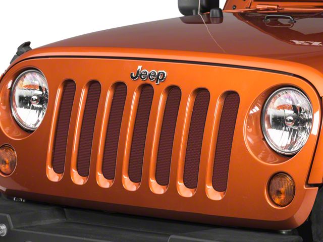 Under The Sun Inserts Grille Insert; Chilli Pepper Red Pearl (07-18 Jeep Wrangler JK)