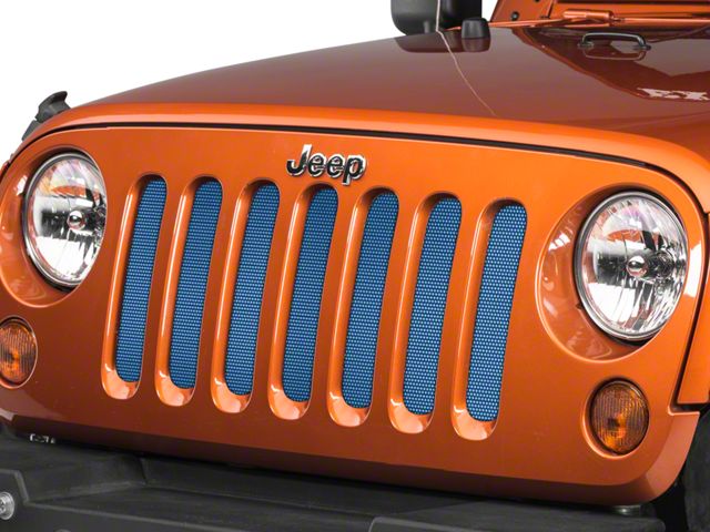 Under The Sun Inserts Grille Insert; Cosmos Blue (07-18 Jeep Wrangler JK)
