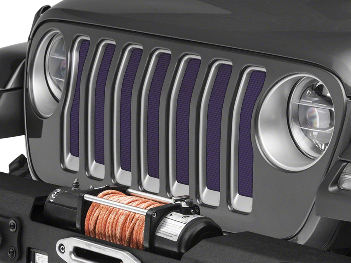 Under The Sun Inserts Jeep Wrangler Grille Insert; Deep Amethyst Pearl  INSRT-SLDDPAMT-JL (18-23 Jeep Wrangler JL) - Free Shipping