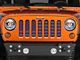 Under The Sun Inserts Grille Insert; Distressed Purple and Silver (07-18 Jeep Wrangler JK)