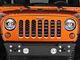 Under The Sun Inserts Grille Insert; Distressed Thin Blue Line (07-18 Jeep Wrangler JK)