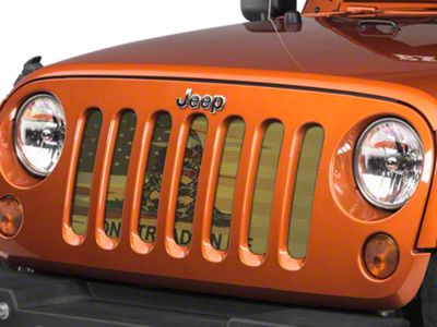 Under The Sun Inserts Grille Insert; Don't Tread On Me Old Glory (07-18 Jeep Wrangler JK)