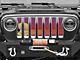 Under The Sun Inserts Grille Insert; Endless Summer Red Mermaid (18-23 Jeep Wrangler JL w/o TrailCam; 2024 Jeep Wrangler JL Sport)