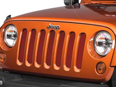 Under The Sun Inserts Grille Insert; Flame Red (07-18 Jeep Wrangler JK)