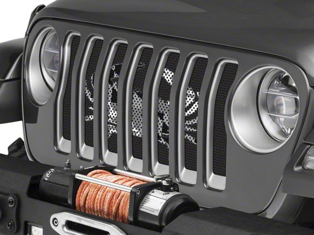 Under The Sun Inserts Grille Insert; Maryland Crab BO (18-23 Jeep Wrangler JL w/o TrailCam; 2024 Jeep Wrangler JL Sport)