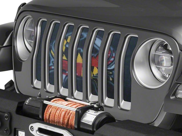 Under The Sun Inserts Grille Insert; Maryland Crab Flag (18-23 Jeep Wrangler JL w/o TrailCam; 2024 Jeep Wrangler JL Sport)