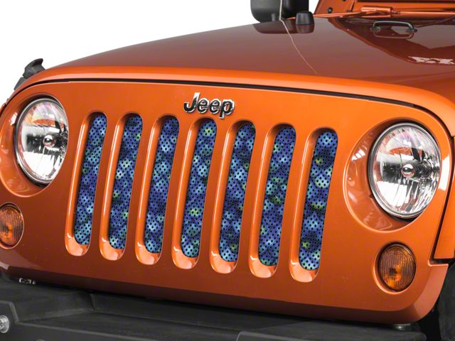 Under The Sun Inserts Grille Insert; Mermaid Scales (07-18 Jeep Wrangler JK)