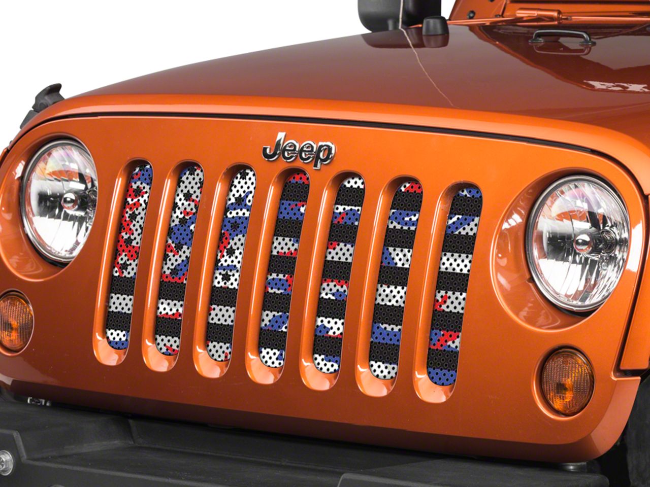 Under The Sun Inserts Jeep Wrangler Grille Insert; Patriot Colors Camo ...