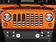 Under The Sun Inserts Grille Insert; Paws Black and White (07-18 Jeep Wrangler JK)