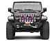 Under The Sun Inserts Grille Insert; Pink Roses (18-23 Jeep Wrangler JL w/o TrailCam; 2024 Jeep Wrangler JL Sport)