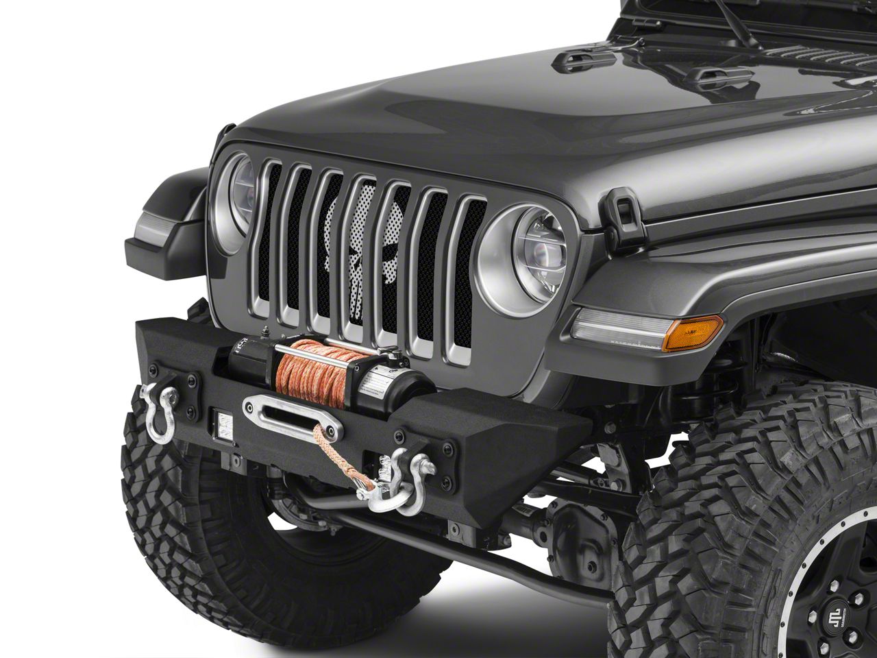 Under The Sun Inserts Grille Insert; Punisher Silver (18-23 Jeep Wrangler  JL)