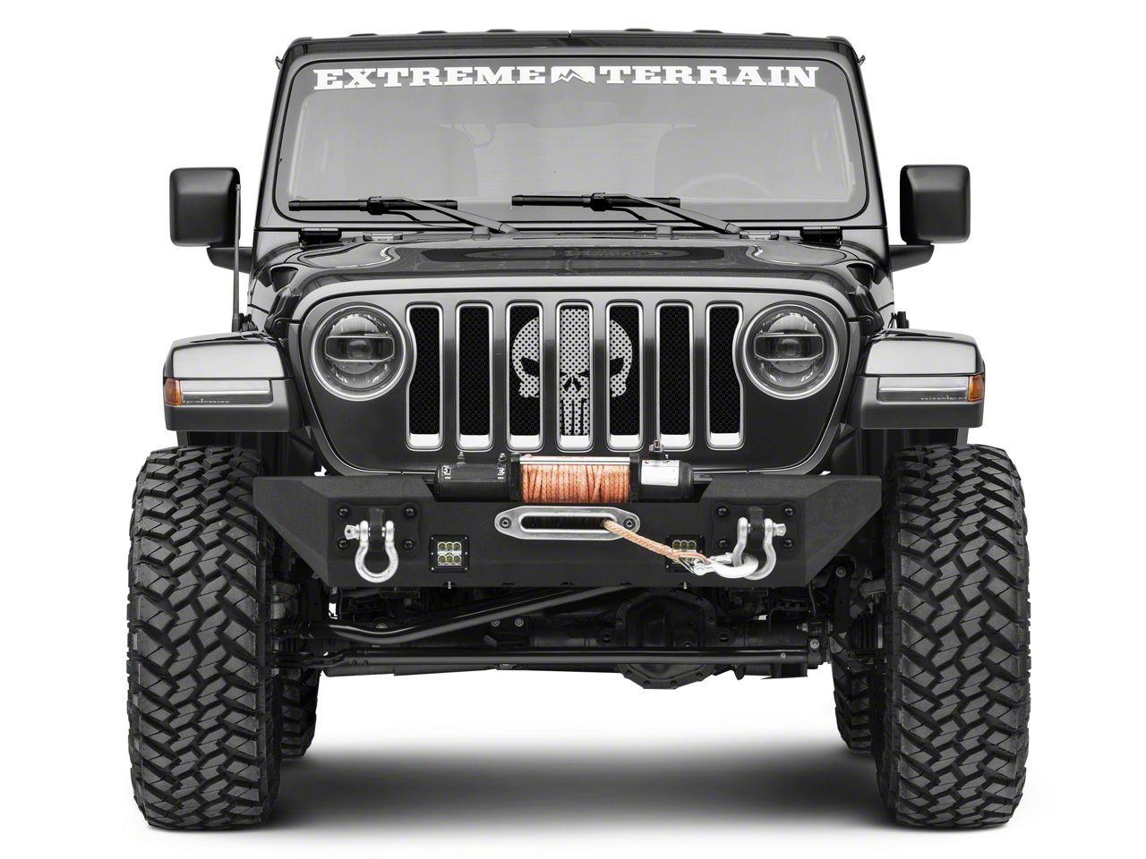 Under The Sun Inserts Grille Insert; Punisher Silver (18-23 Jeep Wrangler  JL)